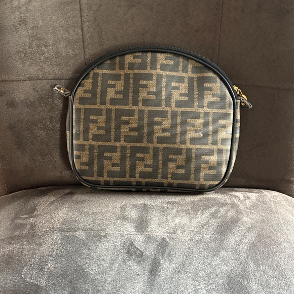 Vintage 80’s 90’s Fendi Zucca Bag PVC Canvas No Strap - Picture 3 of 12
